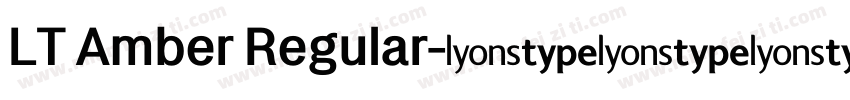 LT Amber Regular字体转换